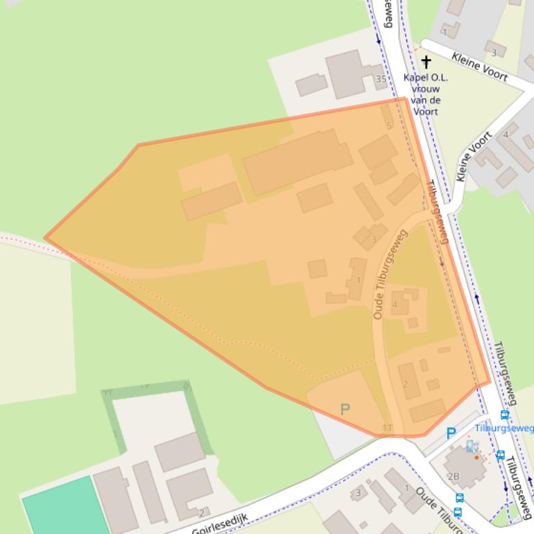 Kaart van postcodegebied 5081XV.