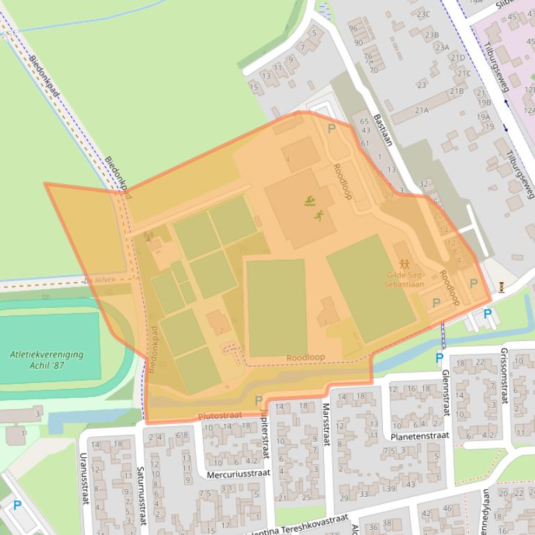 Kaart van postcodegebied 5081XZ.