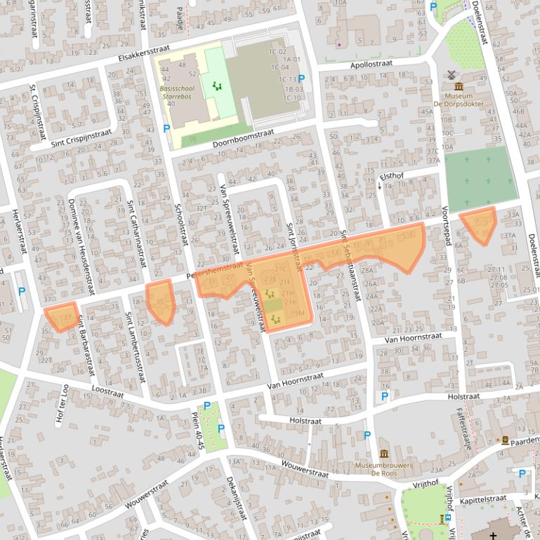 Kaart van postcodegebied 5081ZA.