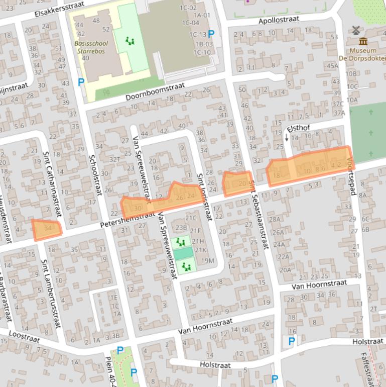 Kaart van postcodegebied 5081ZB.