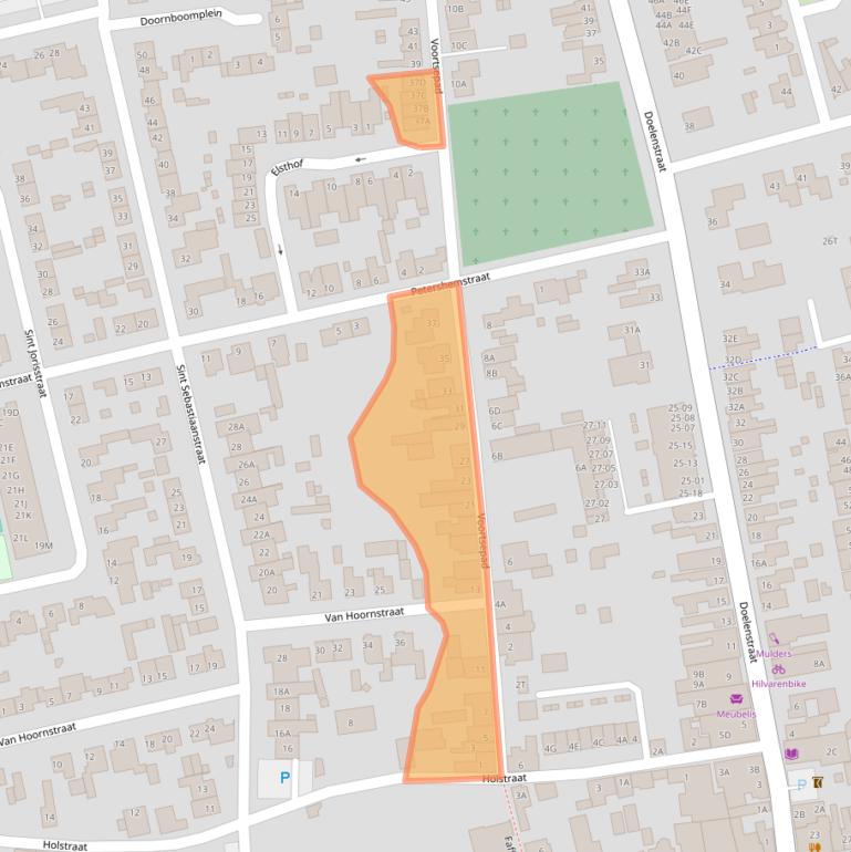 Kaart van postcodegebied 5081ZH.