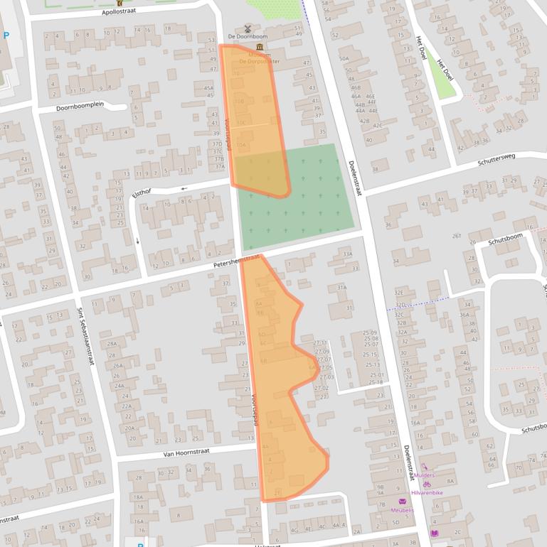 Kaart van postcodegebied 5081ZK.