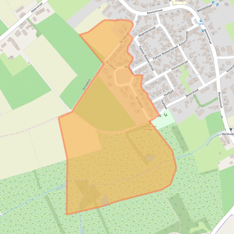 Kaart van postcodegebied 5084GJ.