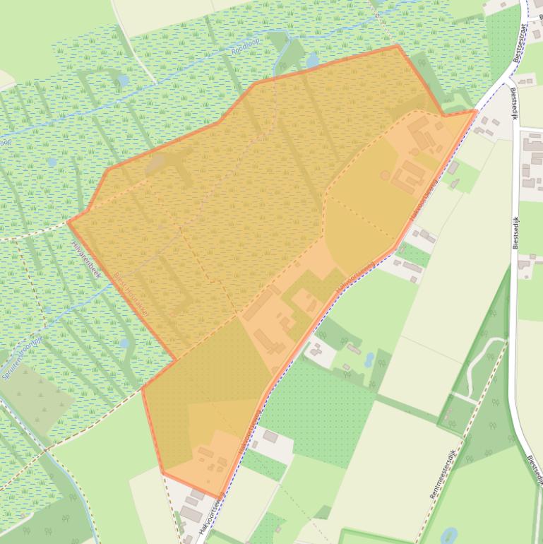 Kaart van postcodegebied 5084HB.