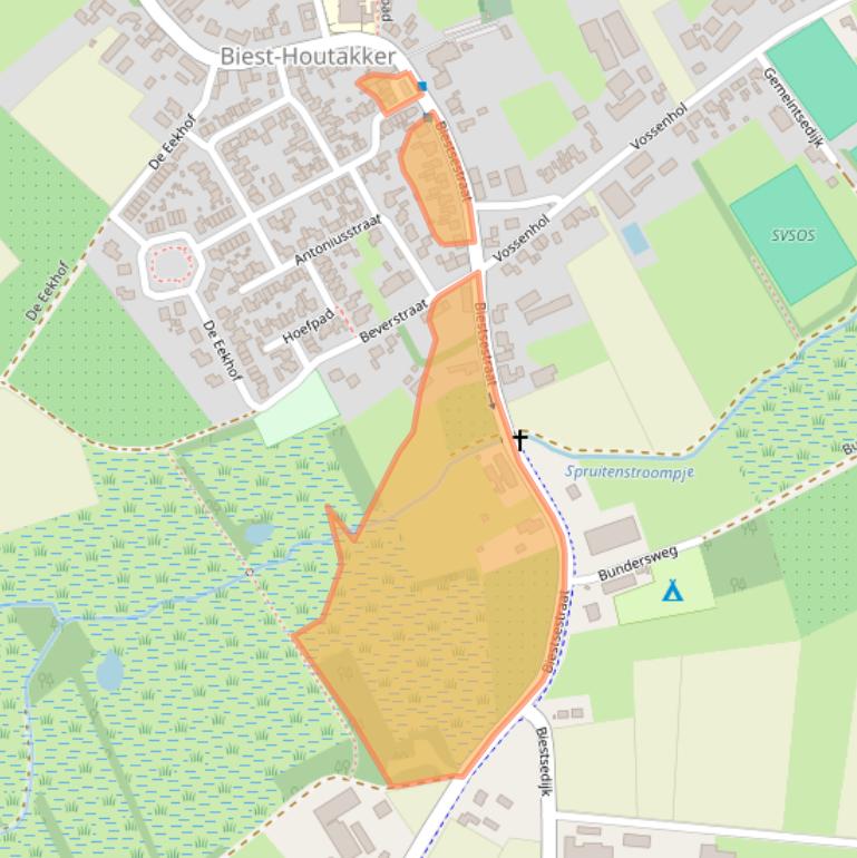 Kaart van postcodegebied 5084HC.