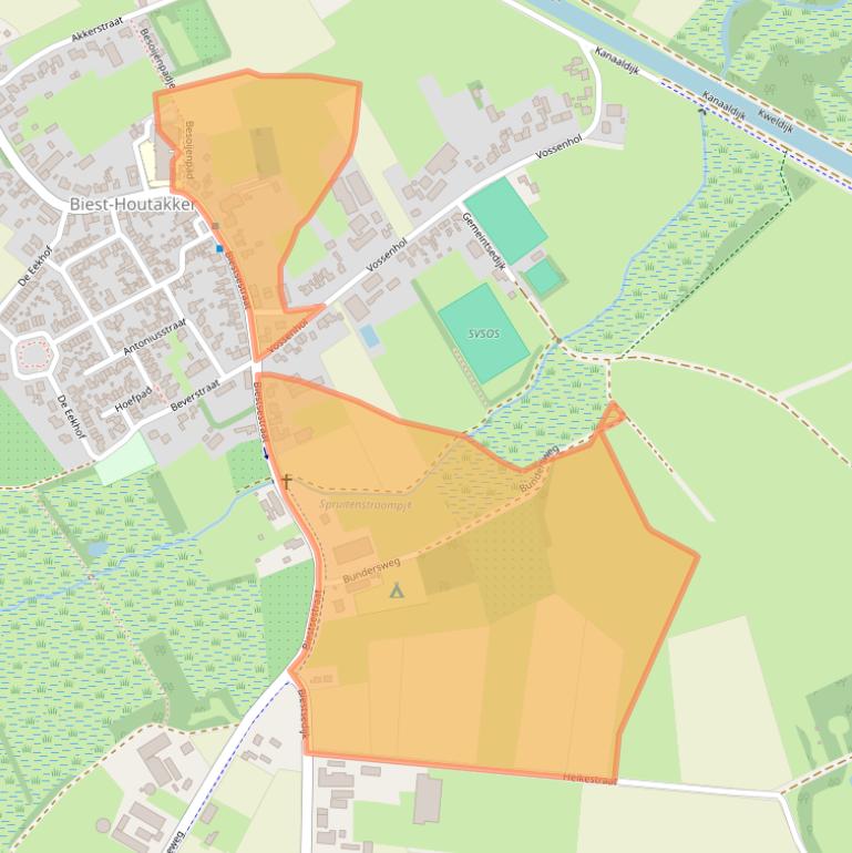 Kaart van postcodegebied 5084HE.