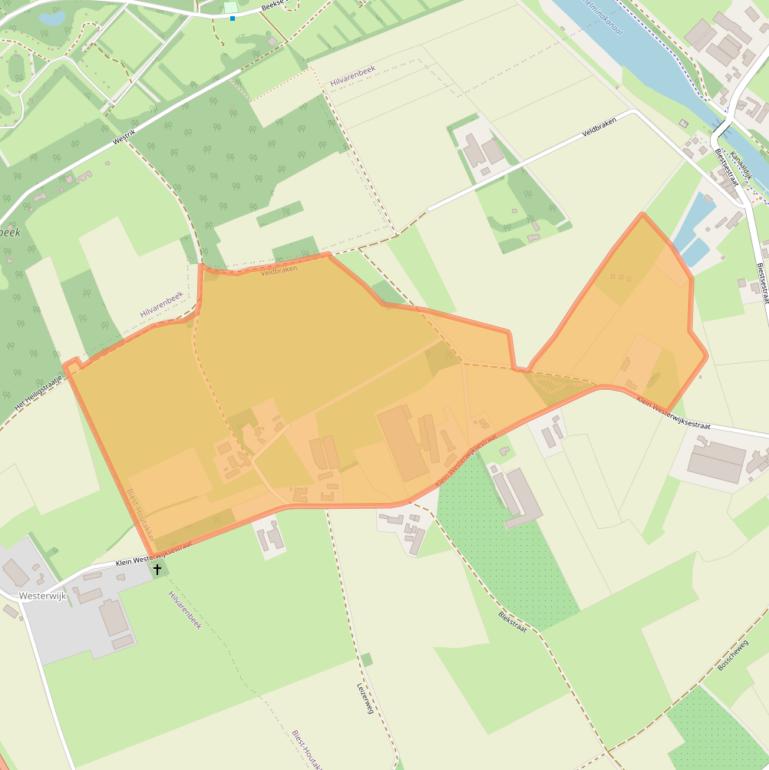 Kaart van postcodegebied 5084HN.