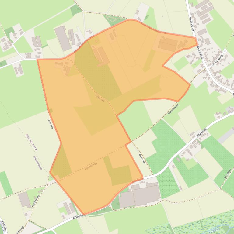 Kaart van postcodegebied 5084HP.