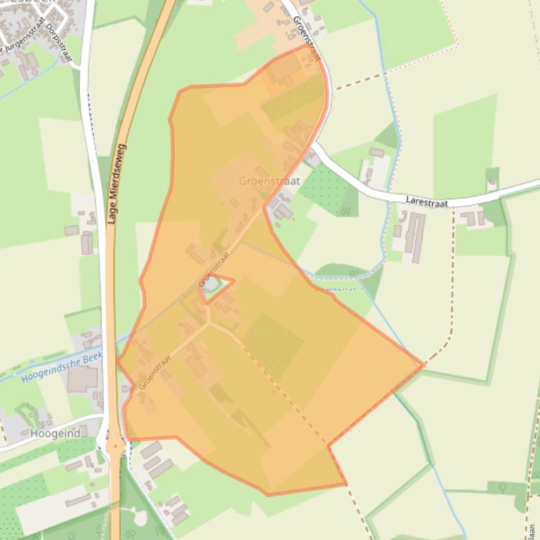 Kaart van postcodegebied 5085EE.