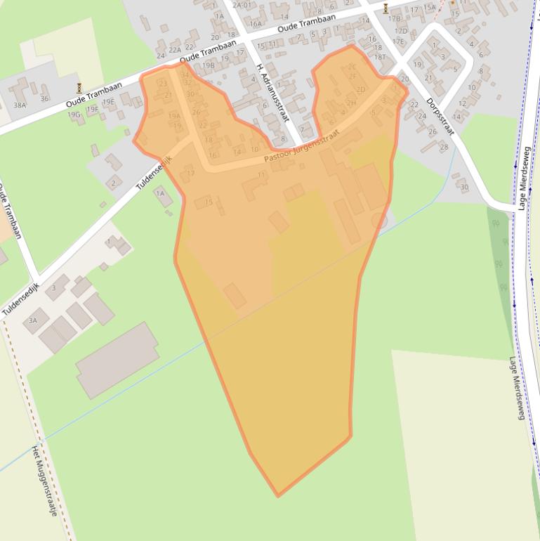 Kaart van postcodegebied 5085EL.