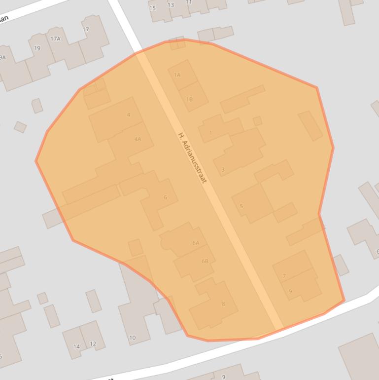 Kaart van postcodegebied 5085EM.