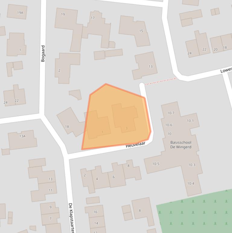 Kaart van postcodegebied 5085GE.