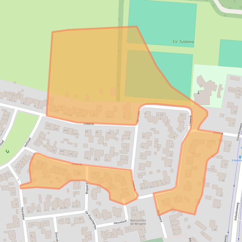 Kaart van postcodegebied 5085GK.