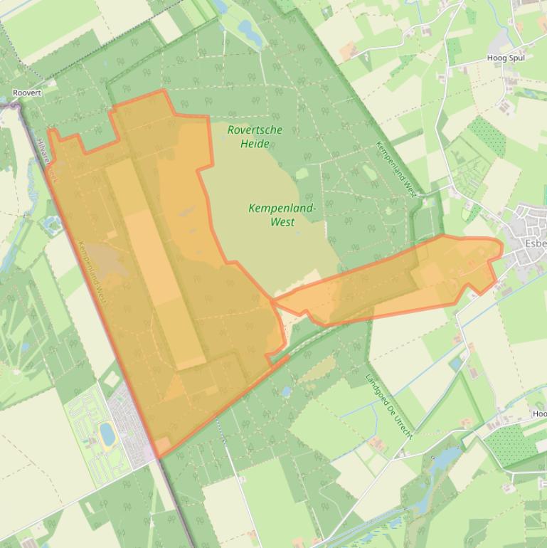 Kaart van postcodegebied 5085NH.