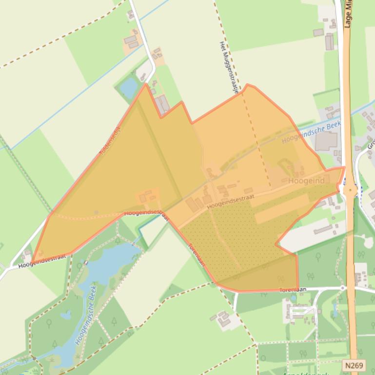 Kaart van postcodegebied 5085NK.