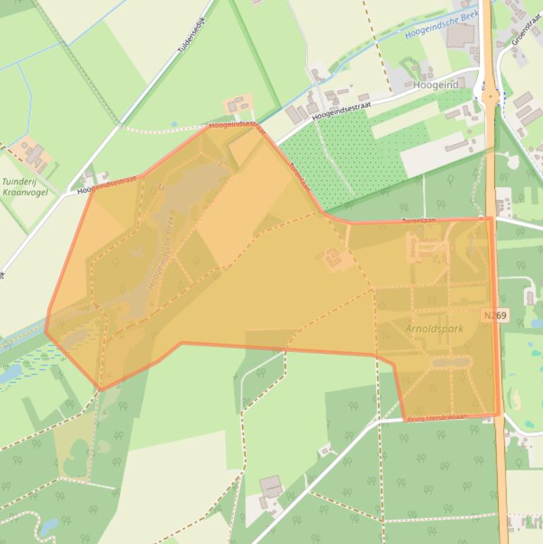 Kaart van postcodegebied 5085NL.