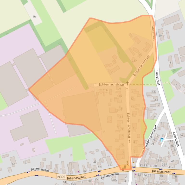 Kaart van postcodegebied 5087BC.