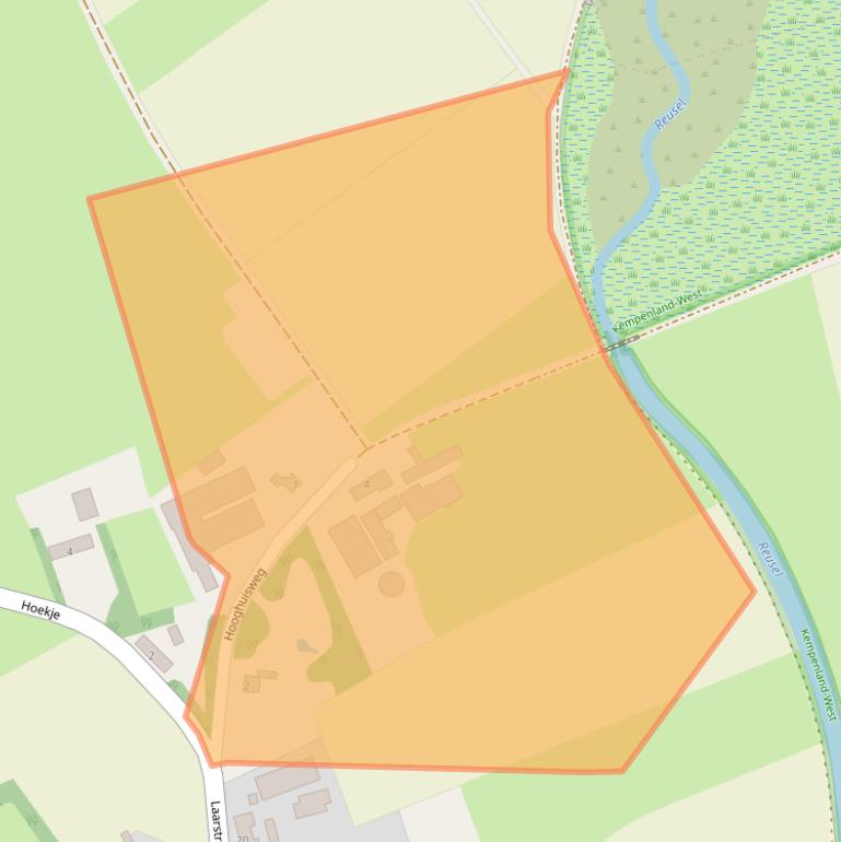 Kaart van postcodegebied 5087BD.