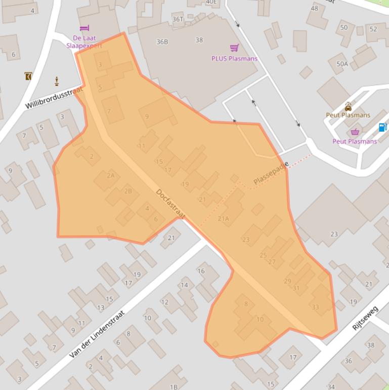 Kaart van postcodegebied 5087BK.