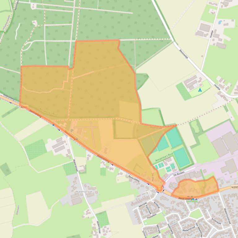 Kaart van postcodegebied 5087KB.