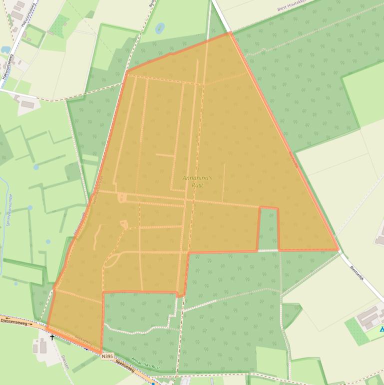 Kaart van postcodegebied 5087KD.