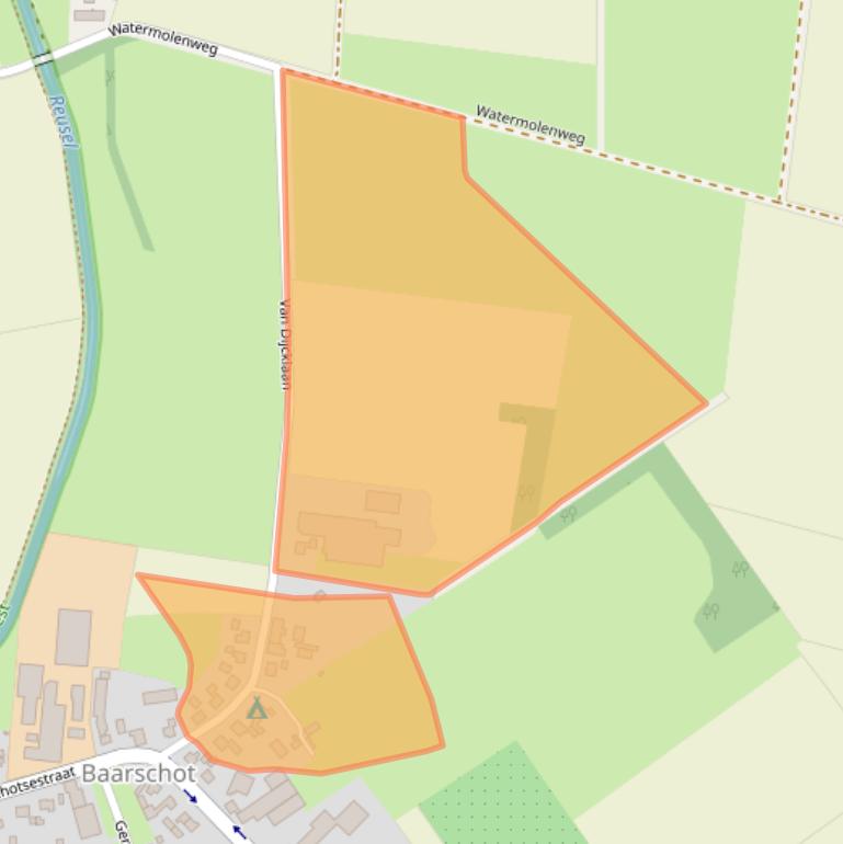 Kaart van postcodegebied 5087KT.