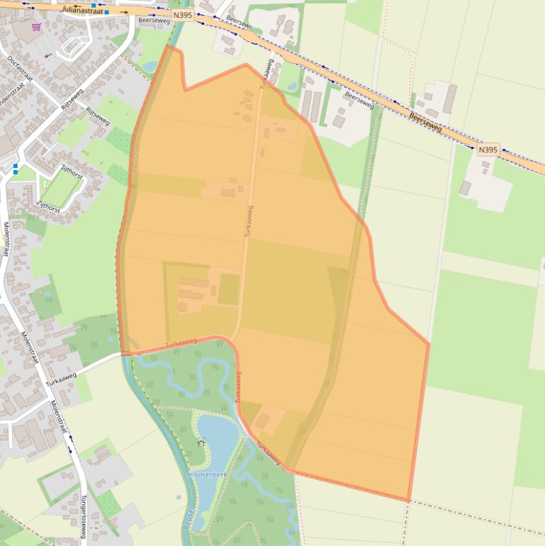 Kaart van postcodegebied 5087KZ.