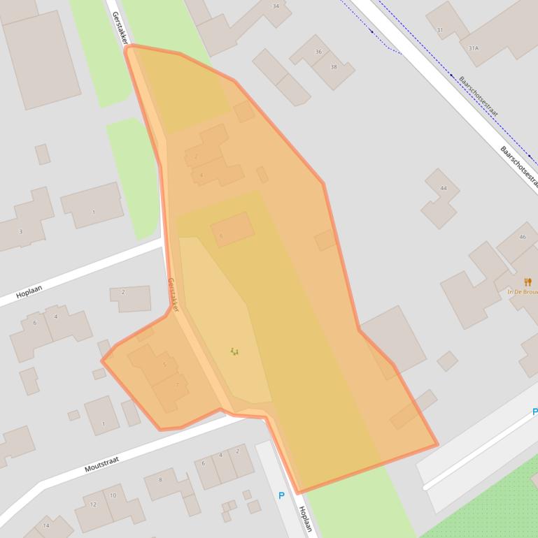 Kaart van postcodegebied 5087SW.