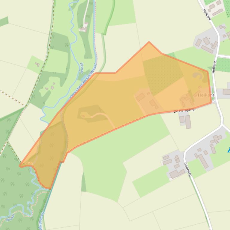 Kaart van postcodegebied 5087TB.