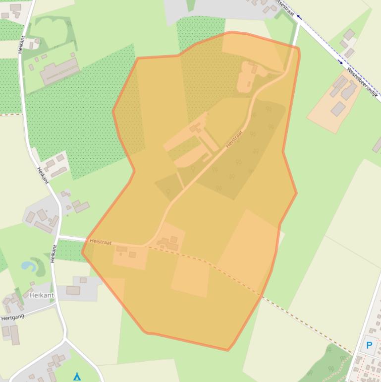 Kaart van postcodegebied 5087TJ.