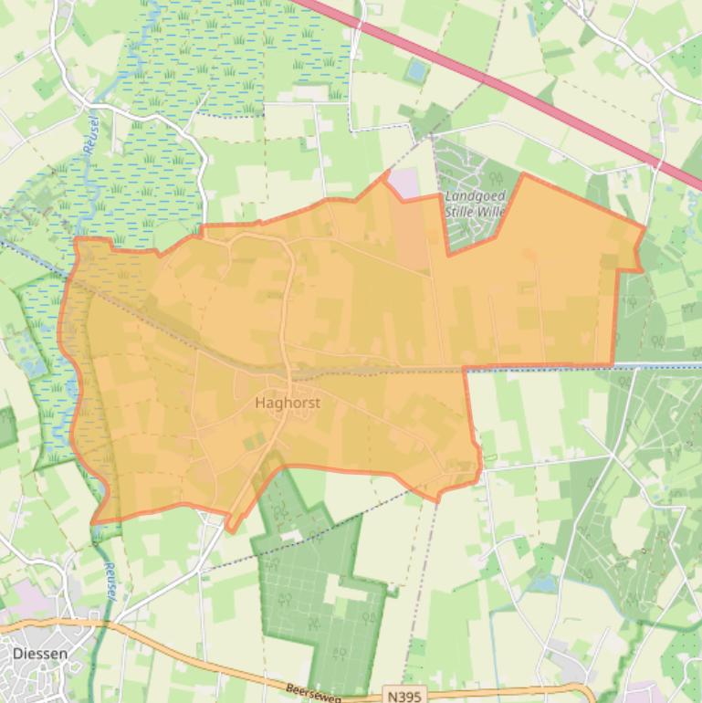 Kaart van postcodegebied 5089.