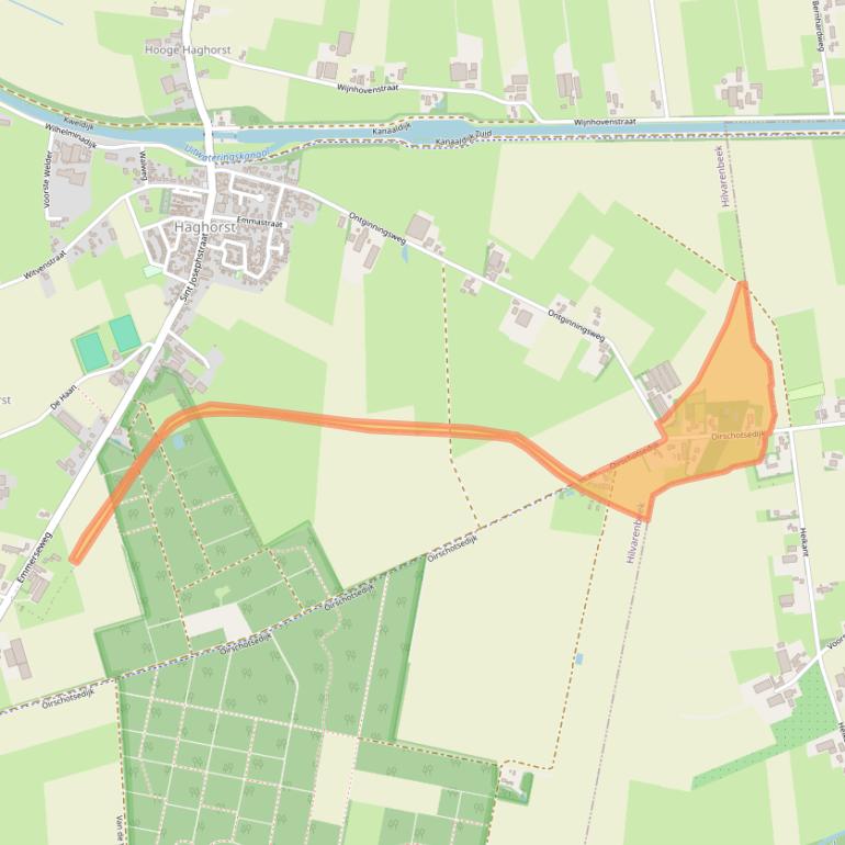 Kaart van postcodegebied 5089NA.