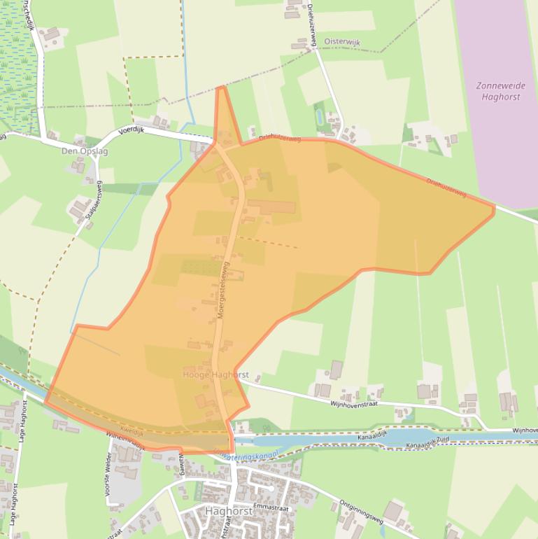 Kaart van postcodegebied 5089NW.