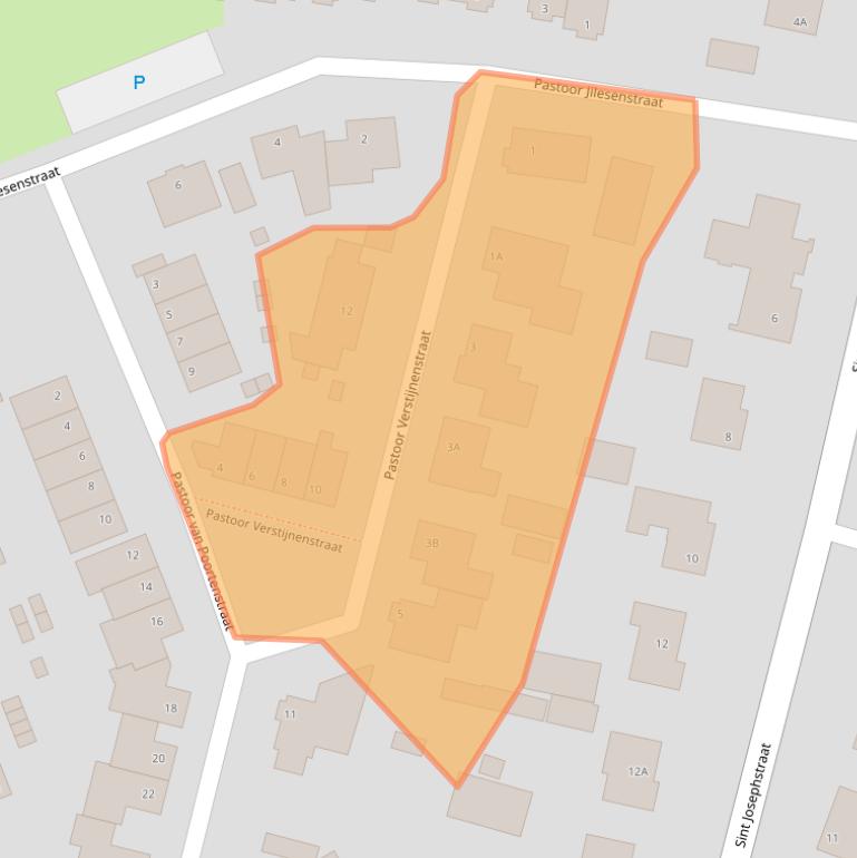 Kaart van postcodegebied 5089PP.