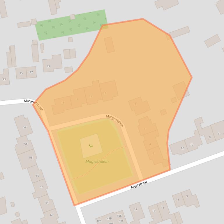 Kaart van postcodegebied 5091AA.