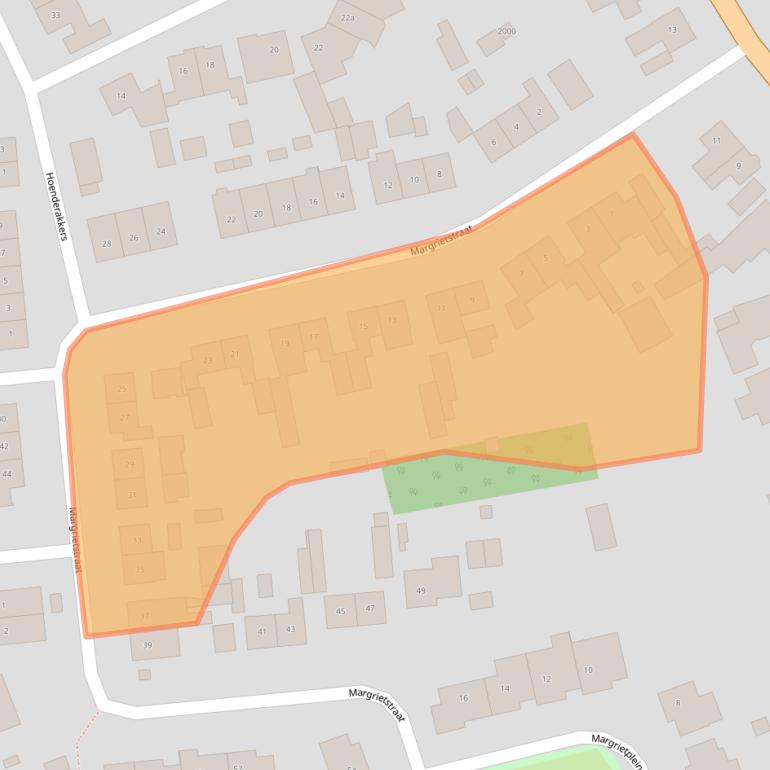 Kaart van postcodegebied 5091AB.