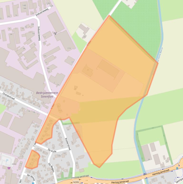 Kaart van postcodegebied 5091BP.