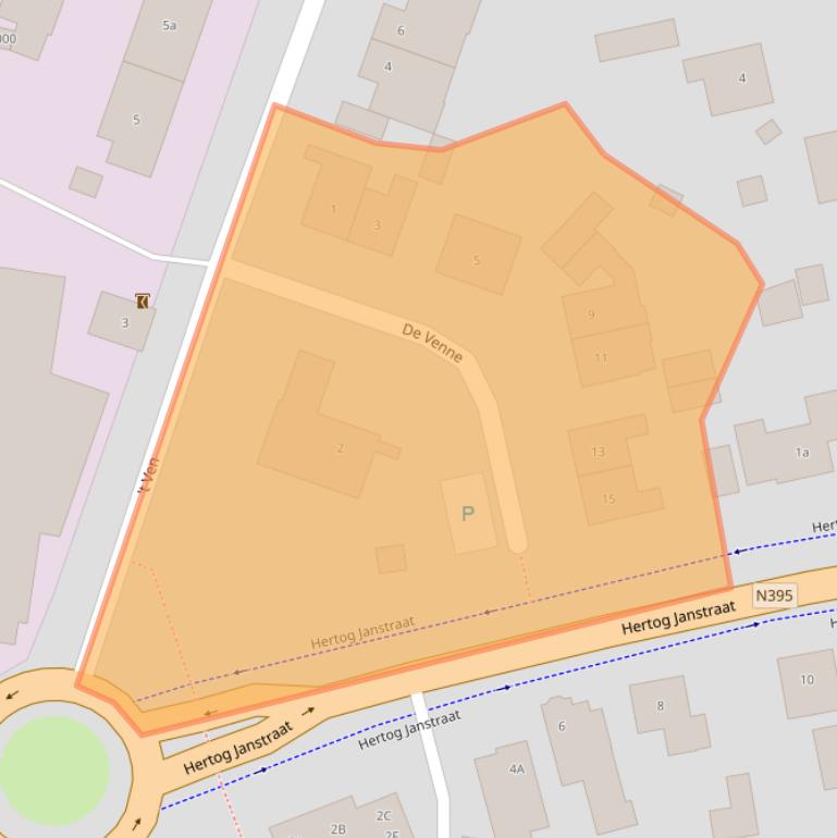 Kaart van postcodegebied 5091BX.