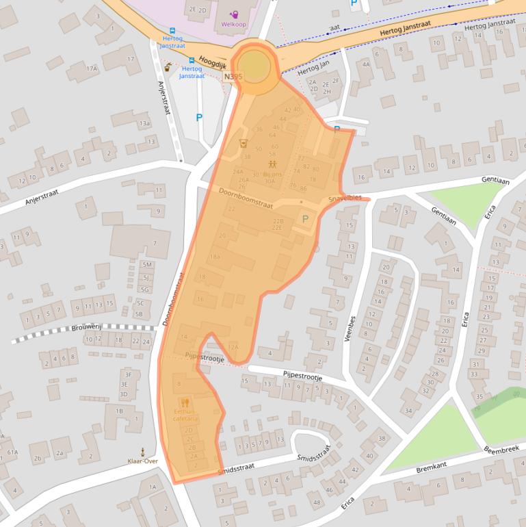 Kaart van postcodegebied 5091CB.