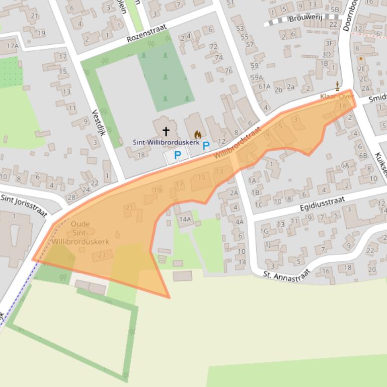 Kaart van postcodegebied 5091CC.