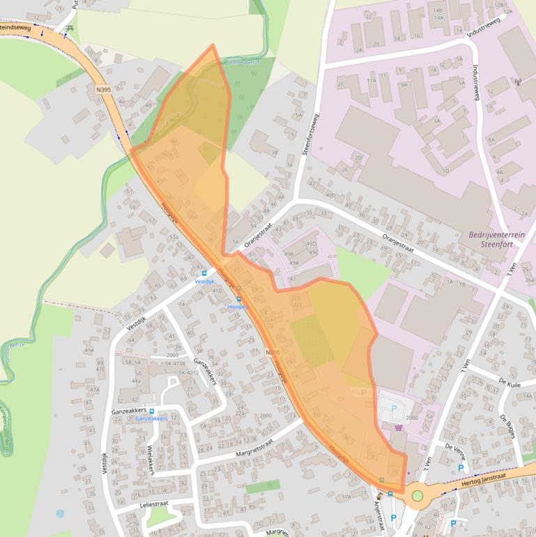 Kaart van postcodegebied 5091CH.