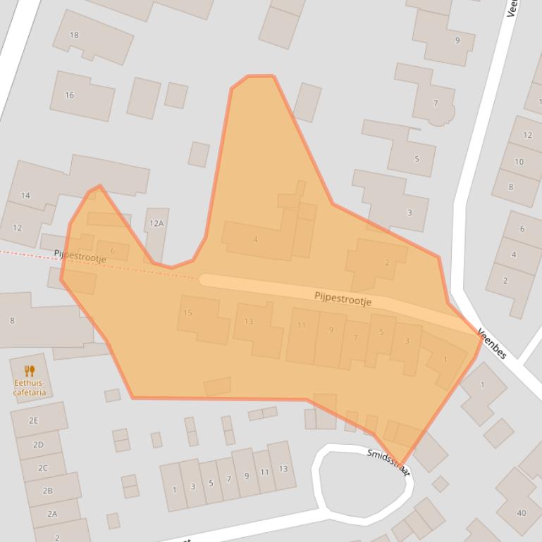 Kaart van postcodegebied 5091EL.