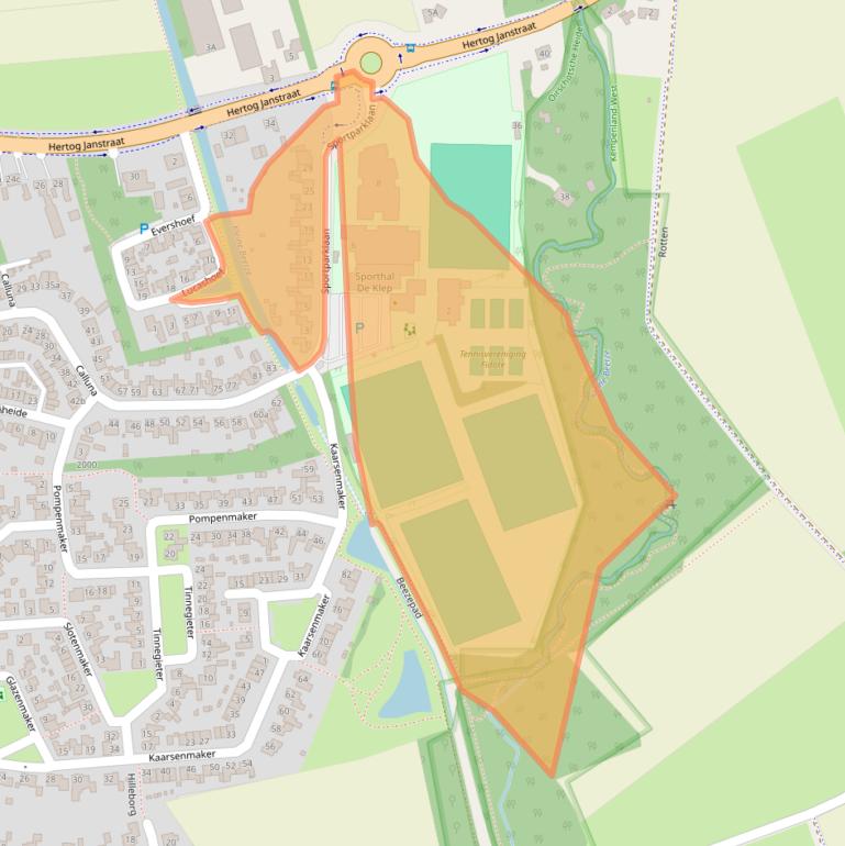 Kaart van postcodegebied 5091EM.