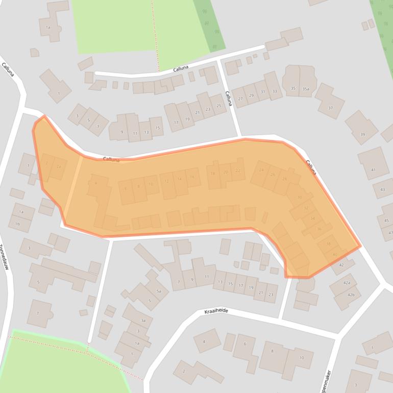 Kaart van postcodegebied 5091ER.