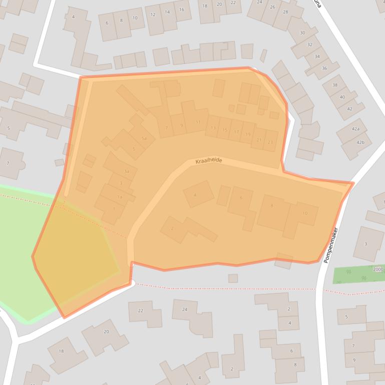 Kaart van postcodegebied 5091ET.