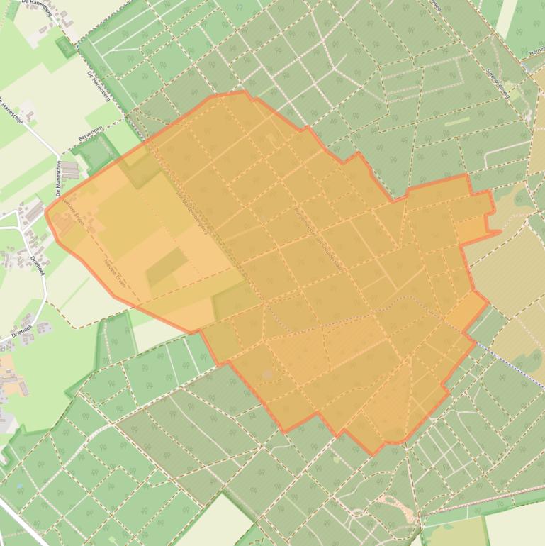 Kaart van postcodegebied 5091JX.
