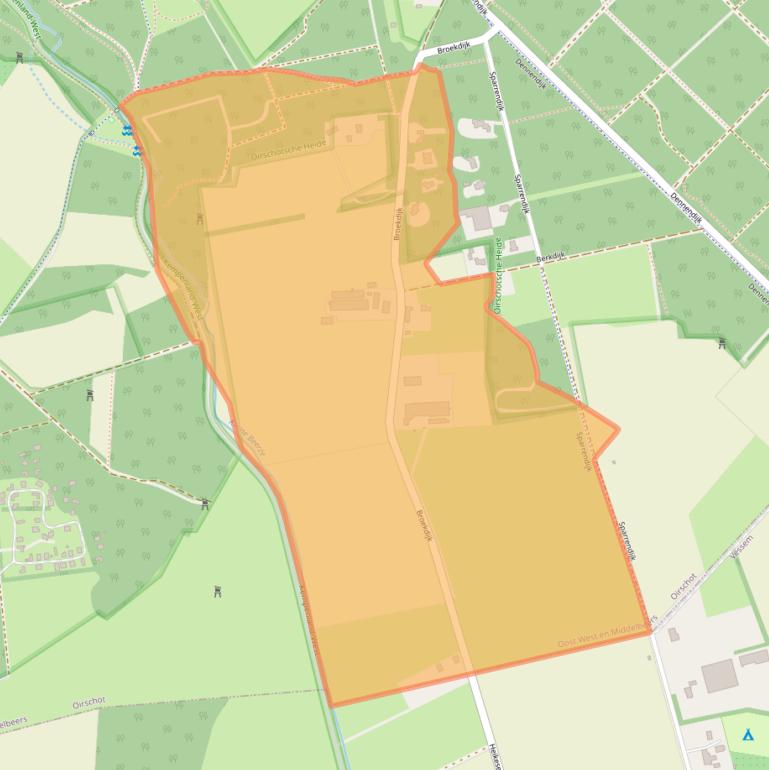 Kaart van postcodegebied 5091KH.