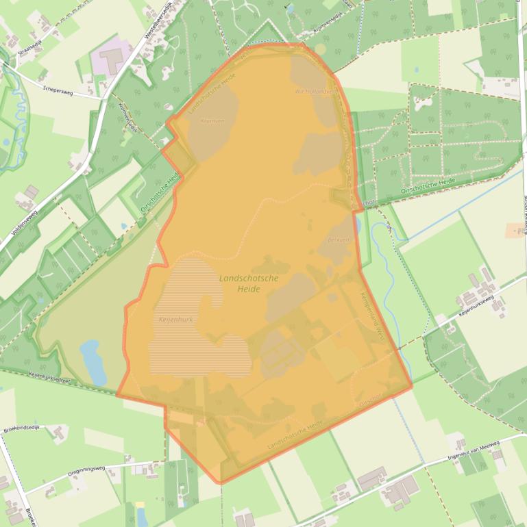 Kaart van postcodegebied 5091KM.