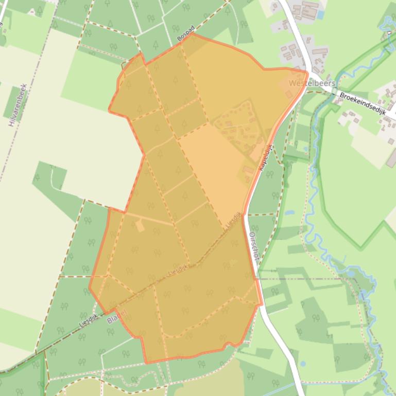 Kaart van postcodegebied 5091KP.