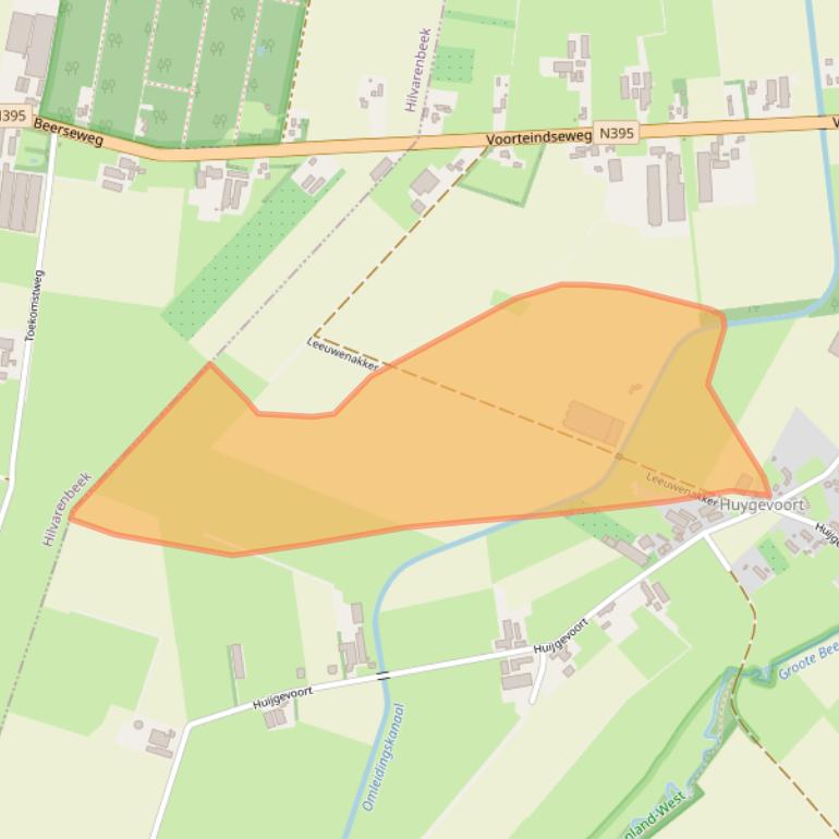 Kaart van postcodegebied 5091KX.